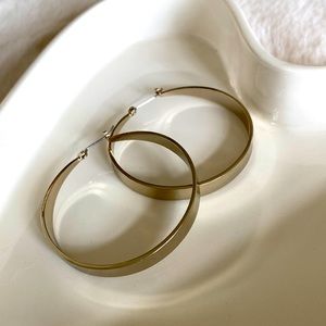 Gold hoop earrings